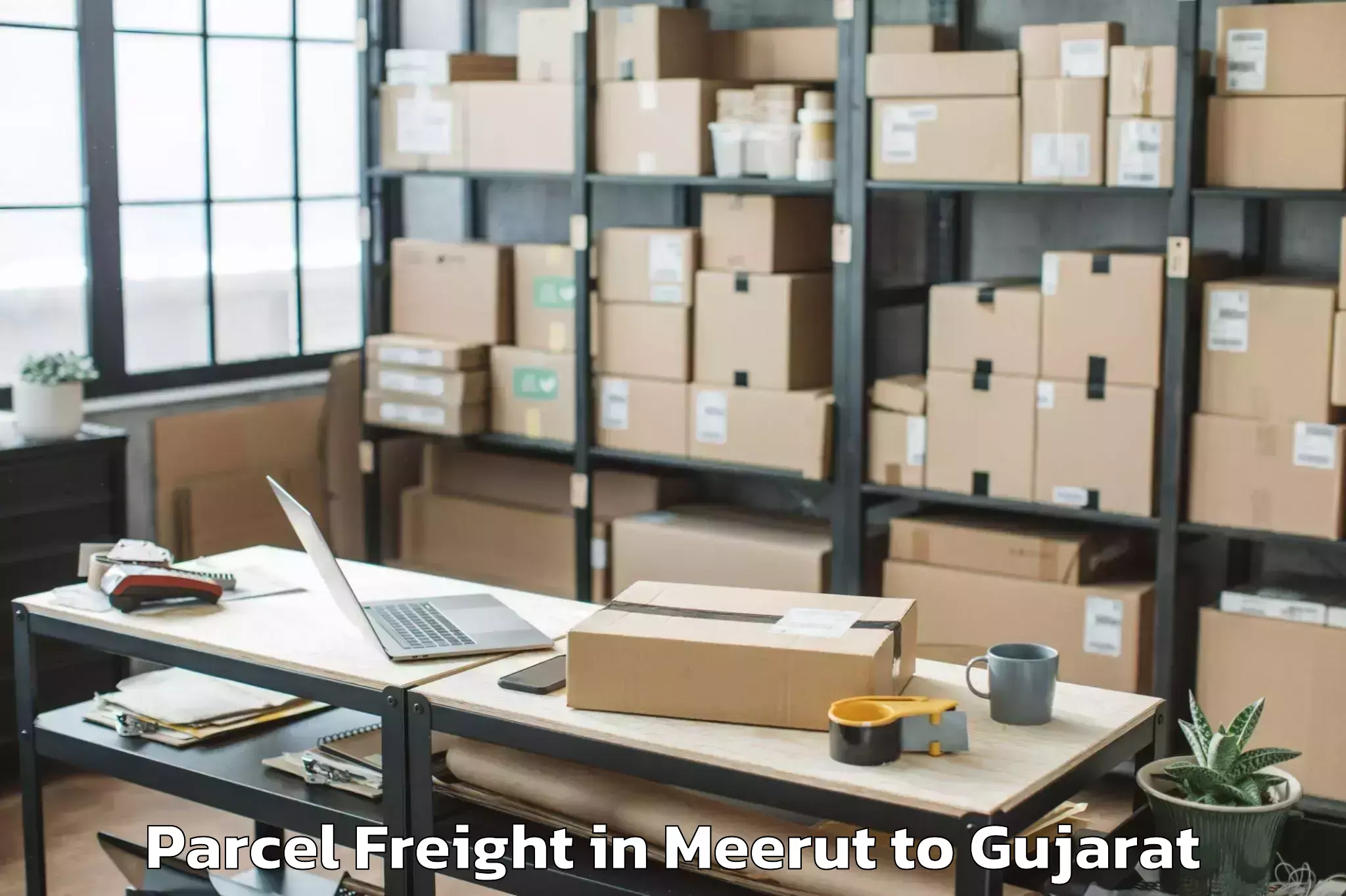 Reliable Meerut to Dhrol Parcel Freight